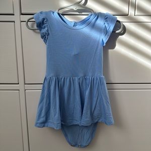 Kyte Baby Twirl Bodysuit Dress in Periwinkle